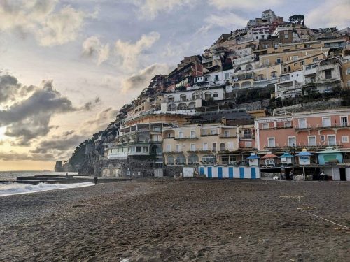 Positano from the beach